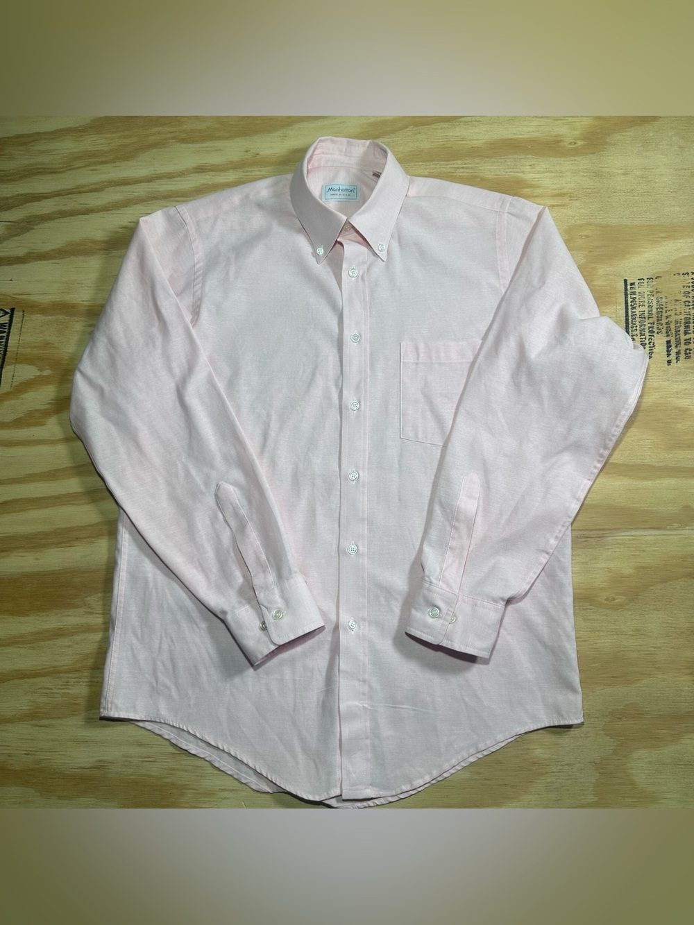 Men's Button-Down Dress Shirt - Light Pink